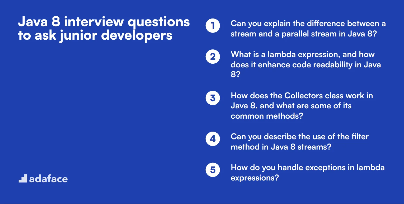 20 Java 8 interview questions to ask junior developers