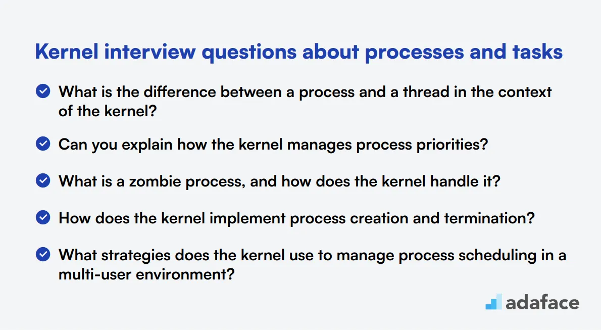 10 Kernel interview questions about processes and tasks