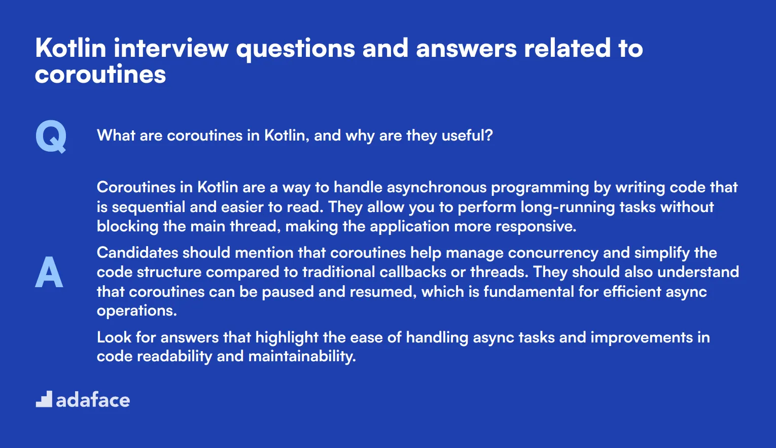 7 Kotlin interview questions and answers related to coroutines