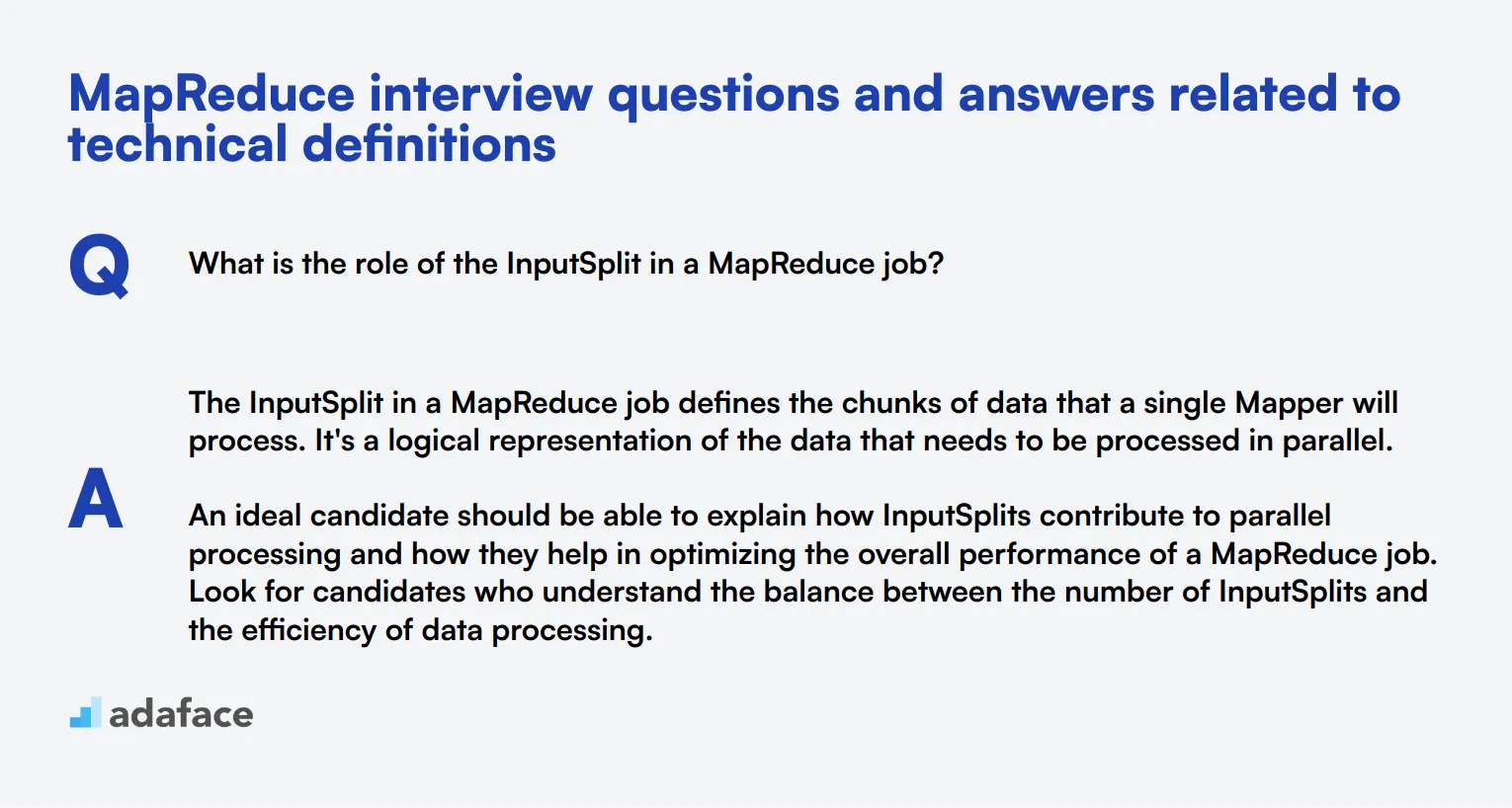 8 MapReduce interview questions and answers related to technical definitions