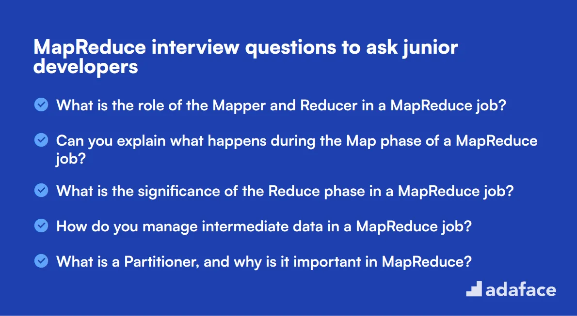 20 MapReduce interview questions to ask junior developers