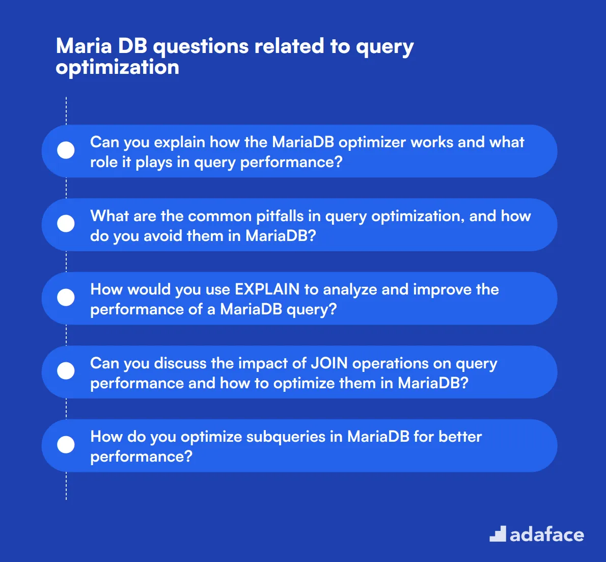 12 Maria DB questions related to query optimization