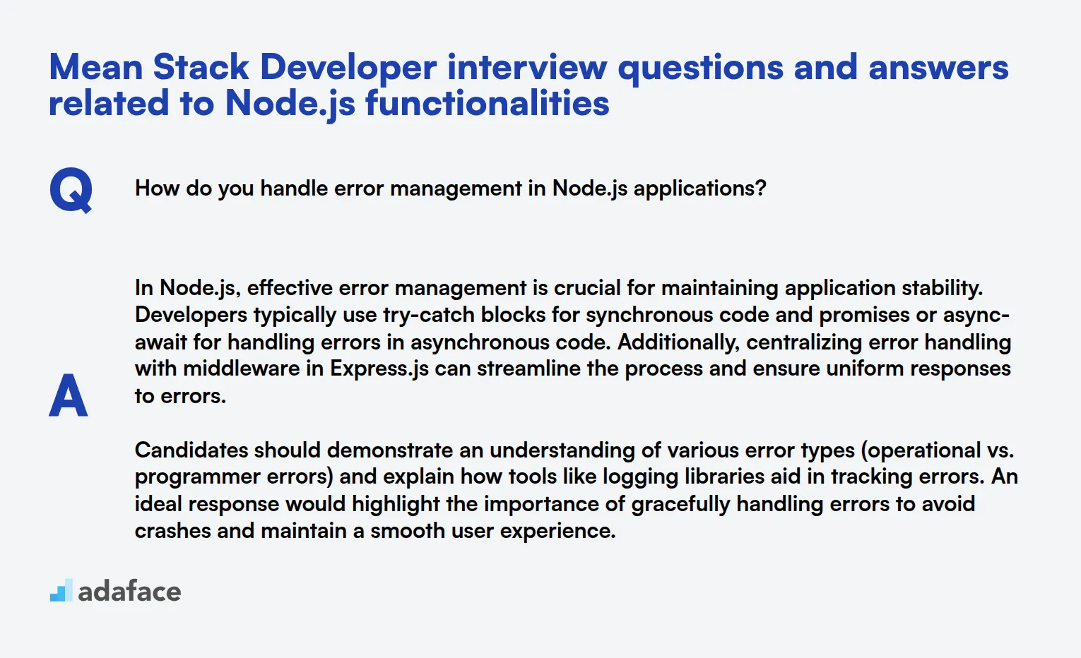 8 preguntas y respuestas de entrevista para desarrolladores Mean Stack relacionadas con las funcionalidades de Node.js