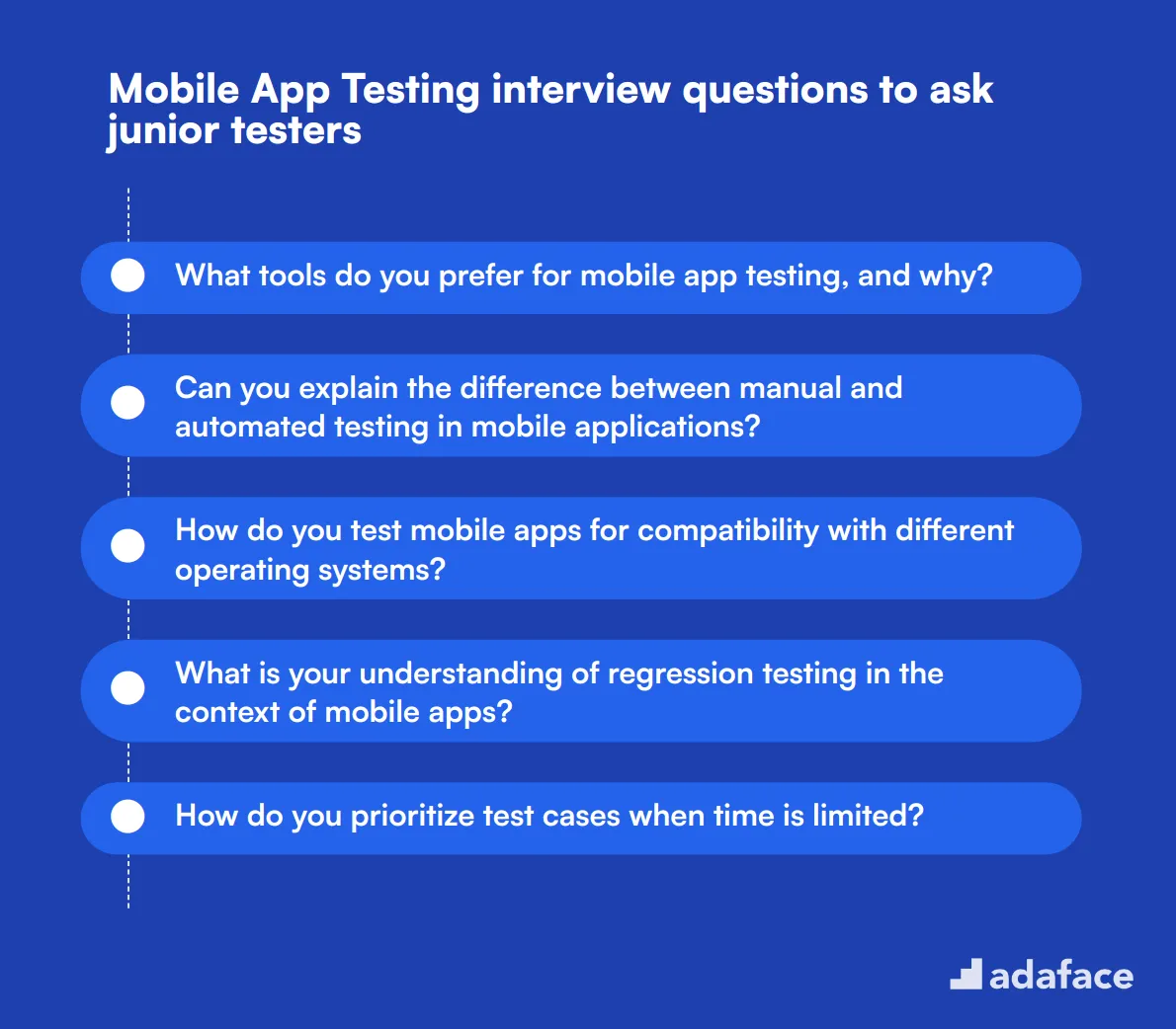 10 Mobile App Testing interview questions to ask junior testers