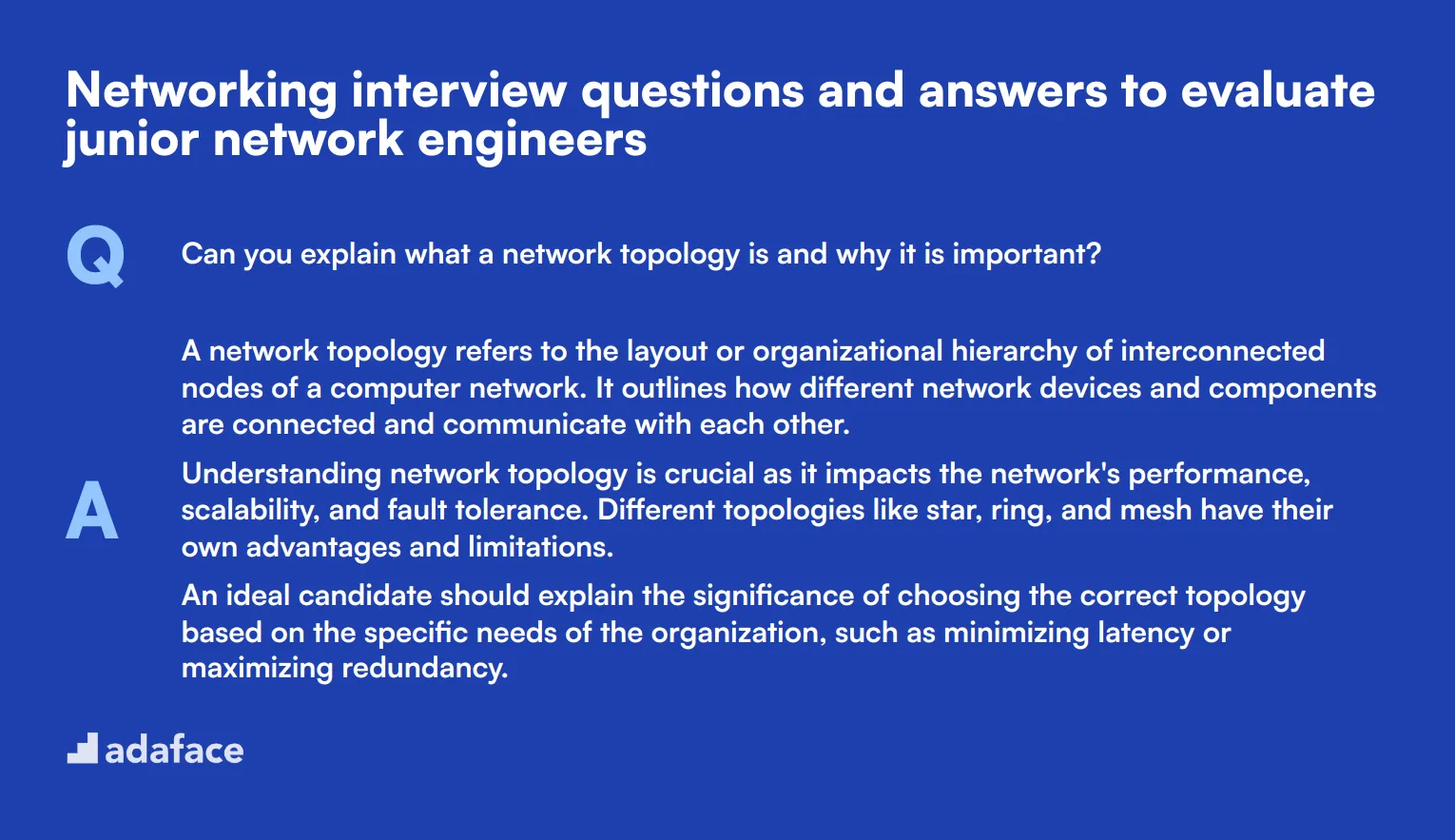 10 Networking interview questions and answers to evaluate junior network engineers