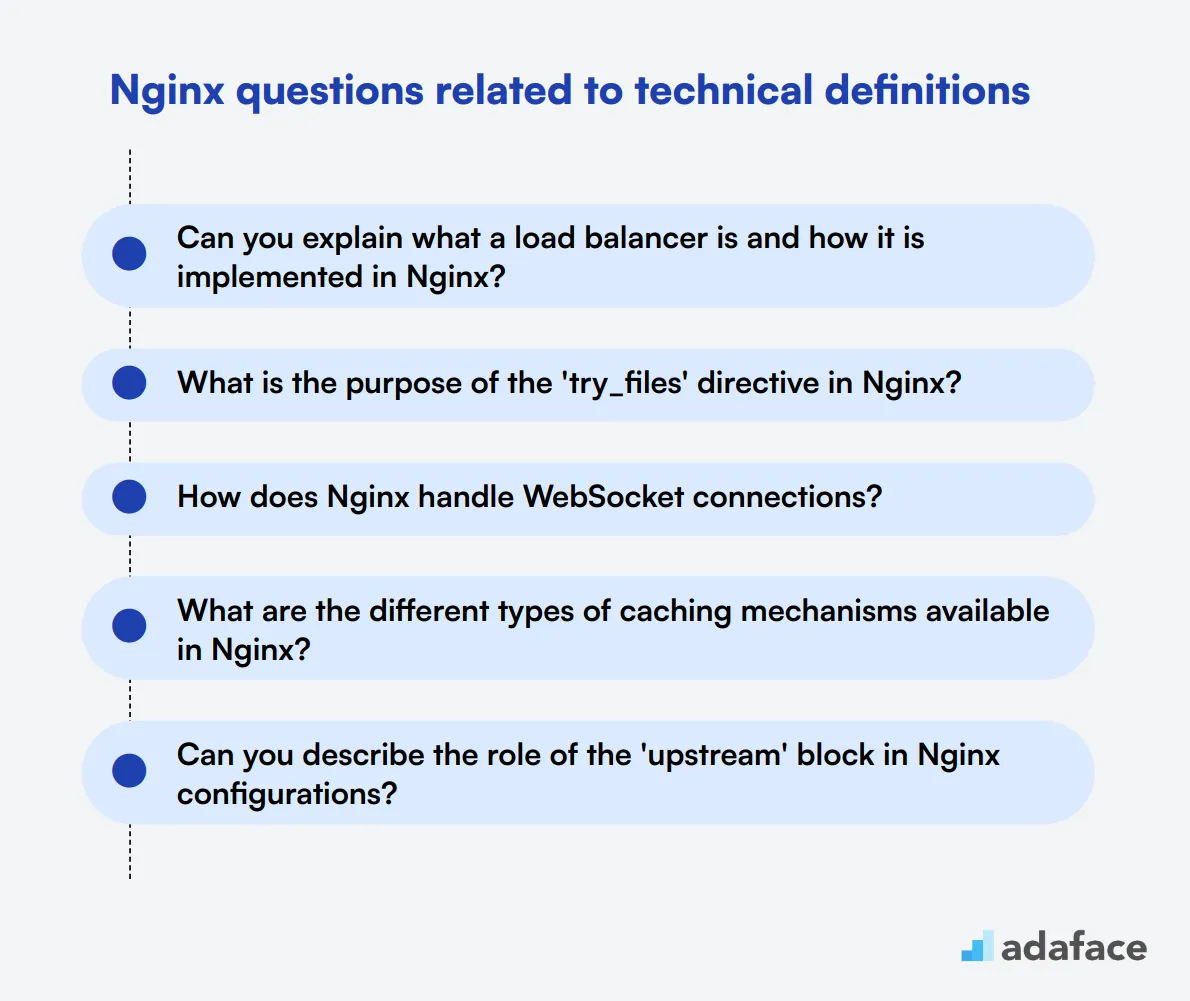 10 Nginx questions related to technical definitions