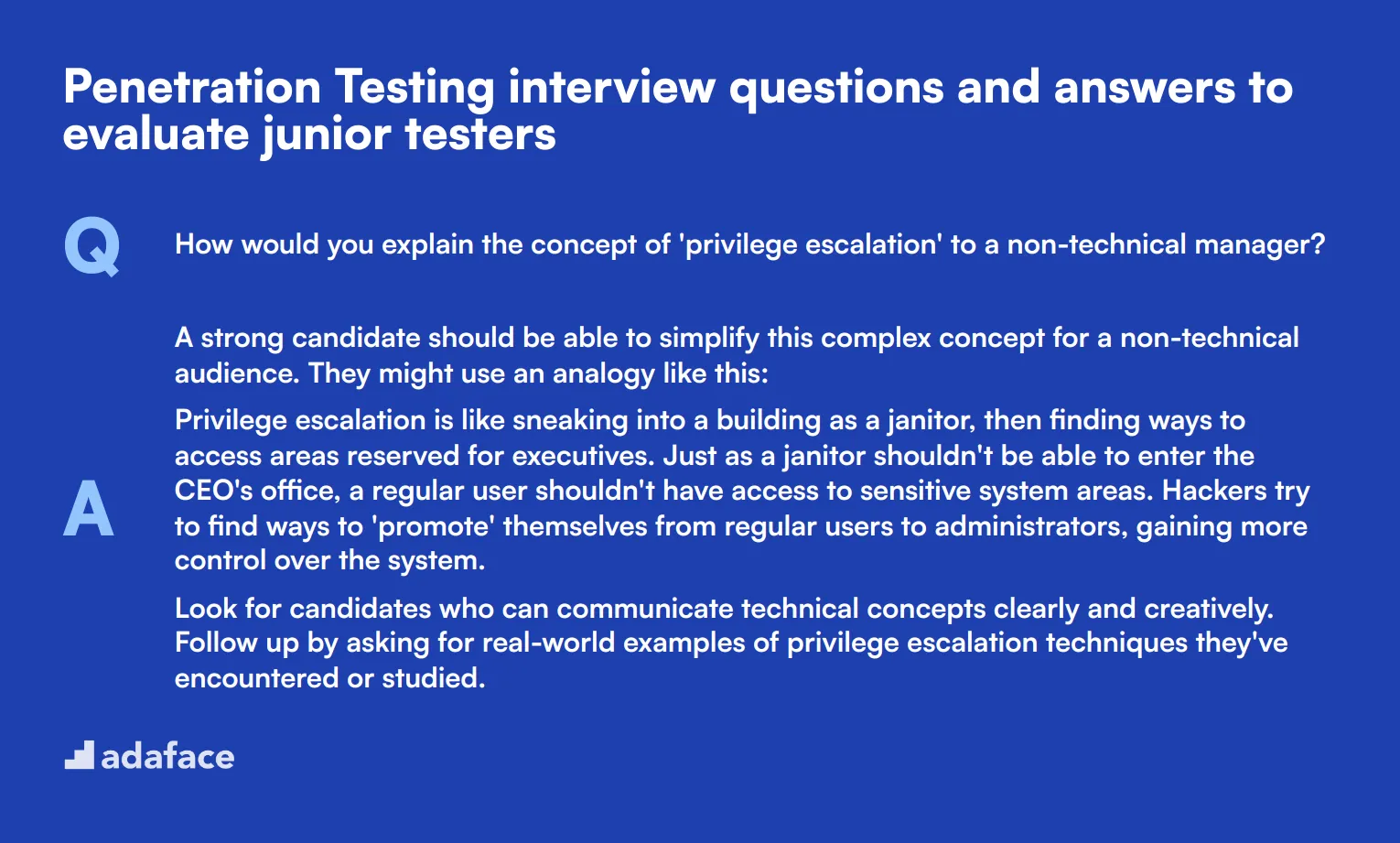 6 Penetration Testing interview questions and answers to evaluate junior testers