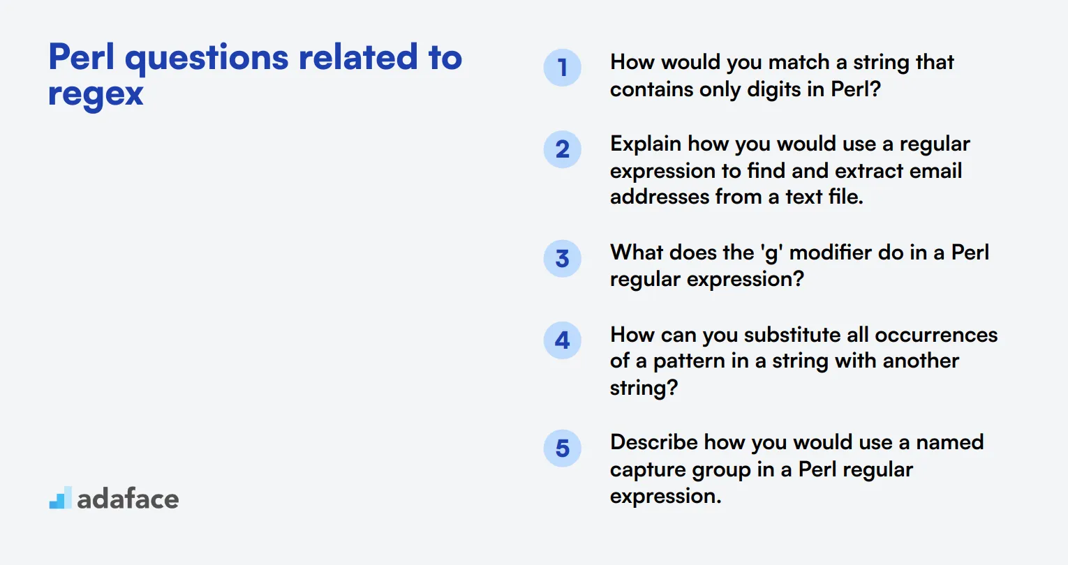 12 Perl questions related to regex