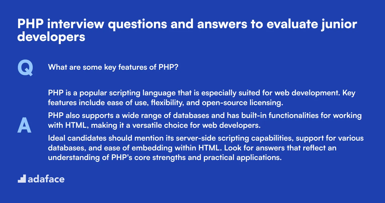 9 PHP interview questions and answers to evaluate junior developers