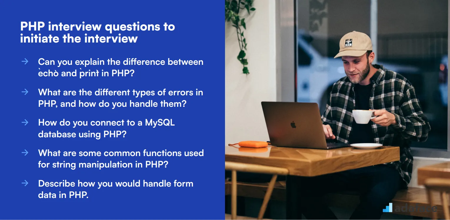 10 PHP interview questions to initiate the interview