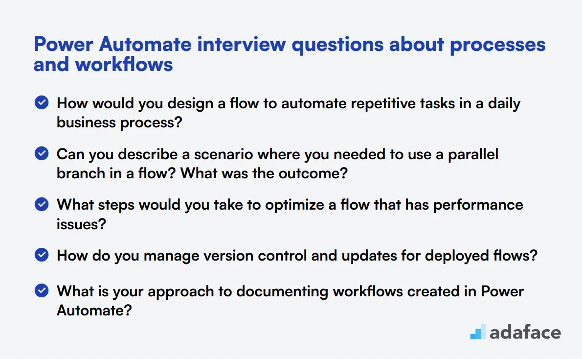 12 Power Automate interview questions about processes and workflows