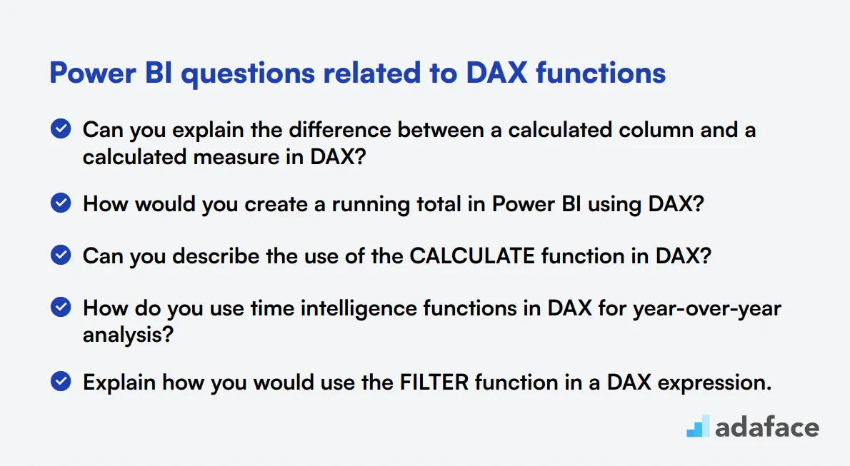 14 Power BI questions related to DAX functions