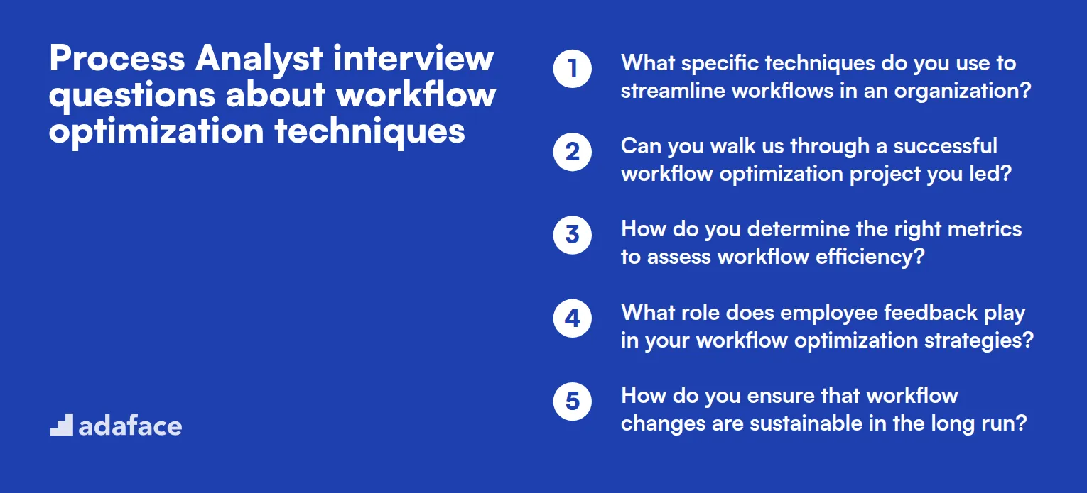 10 Process Analyst interview questions about workflow optimization techniques