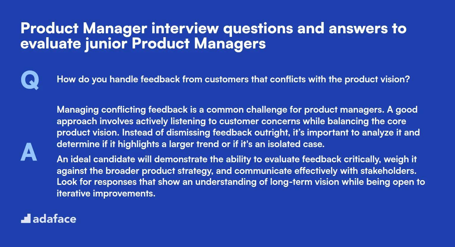 9 Product Manager interview questions and answers to evaluate junior Product Managers