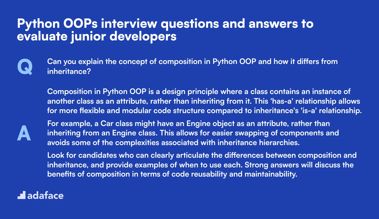 8 Python OOPs interview questions and answers to evaluate junior developers