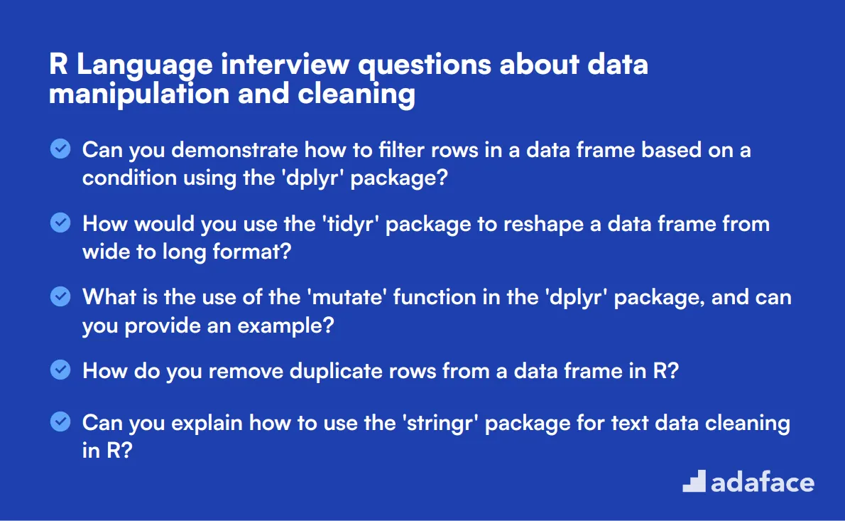 12 R Language interview questions about data manipulation and cleaning