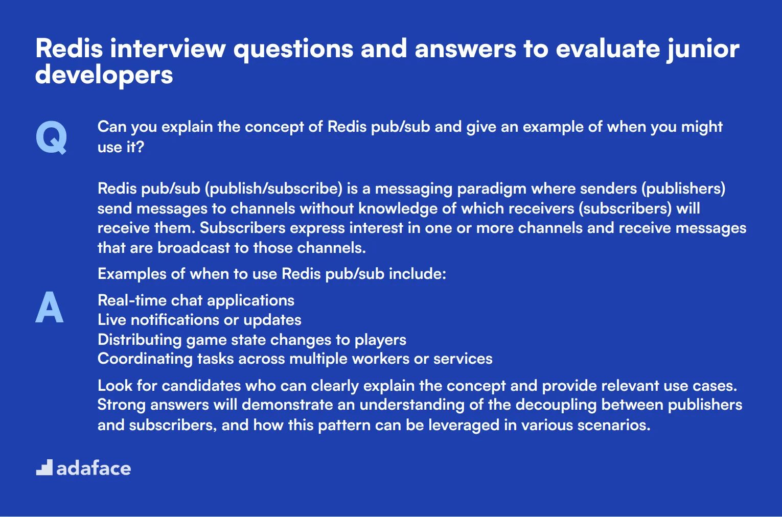 8 Redis interview questions and answers to evaluate junior developers