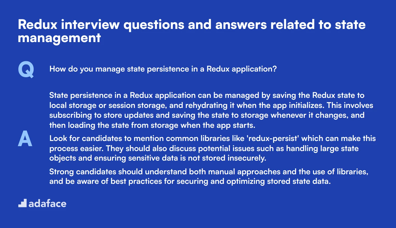 6 Redux interview questions and answers related to state management