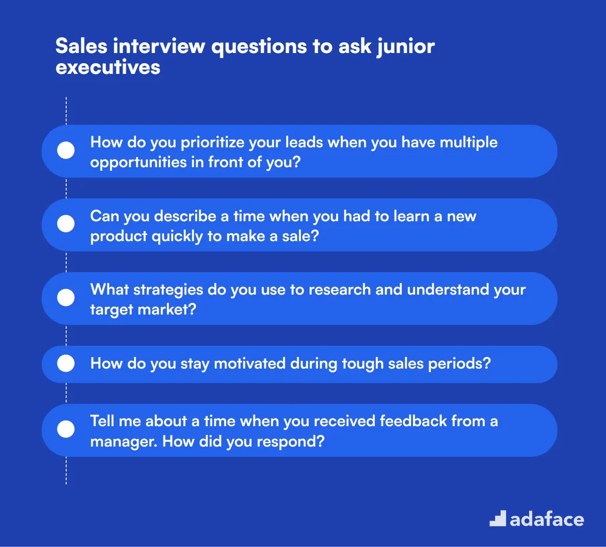 10 Sales interview questions to ask junior executives