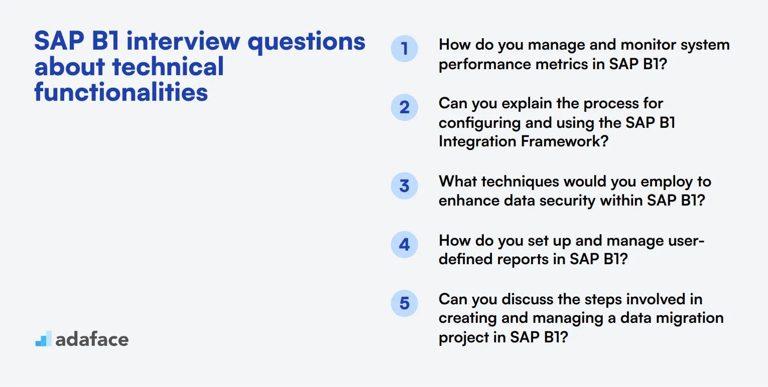 12 SAP B1 interview questions about technical functionalities