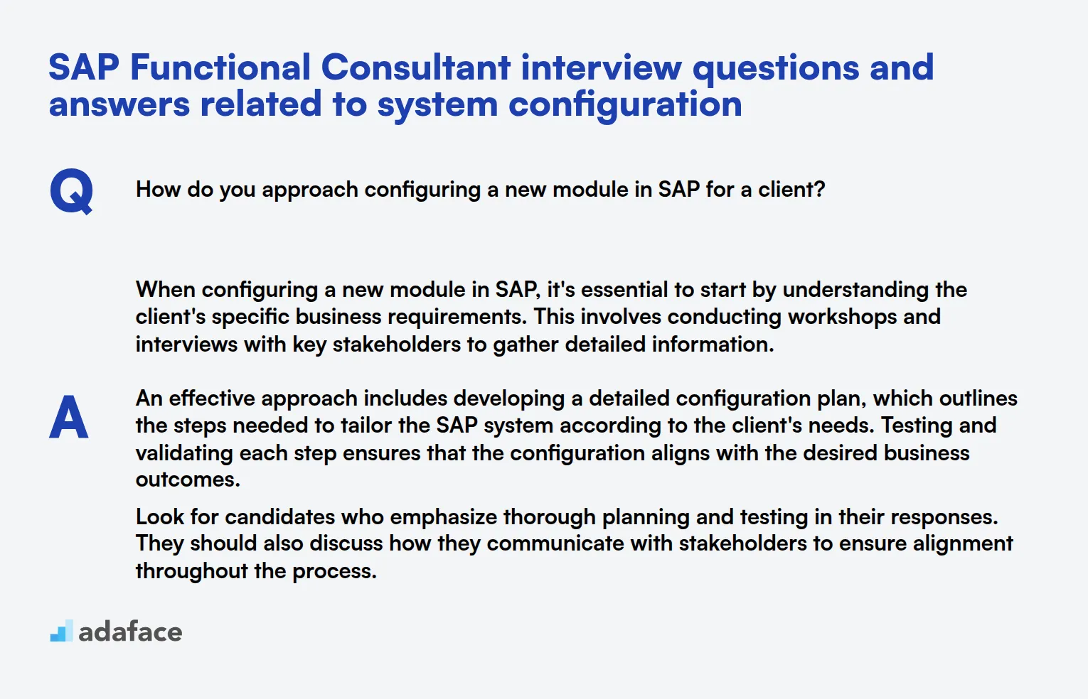 9 preguntas y respuestas de la entrevista del consultor funcional de SAP relacionadas con la configuración del sistema