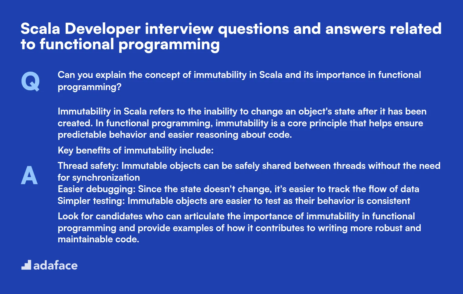 9 Scala Developer interview questions and answers related to functional programming