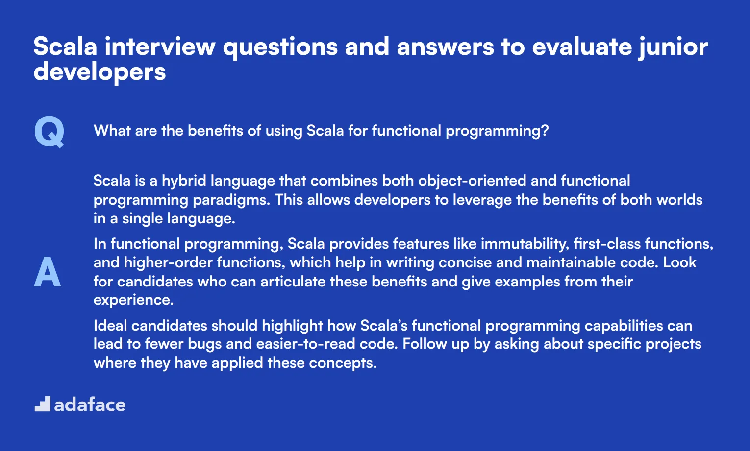 8 Scala interview questions and answers to evaluate junior developers