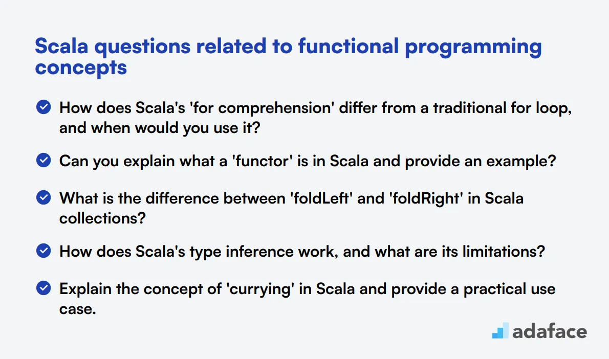 14 Scala questions related to functional programming concepts