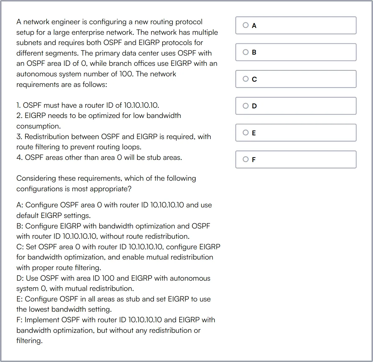 CISCO Routing Switching Test sample question