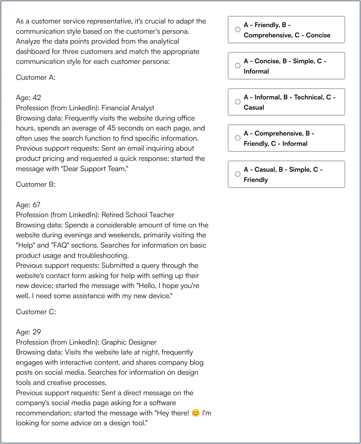 Microsoft Dynamics 365 Customer Service Functional Consultant Test sample question