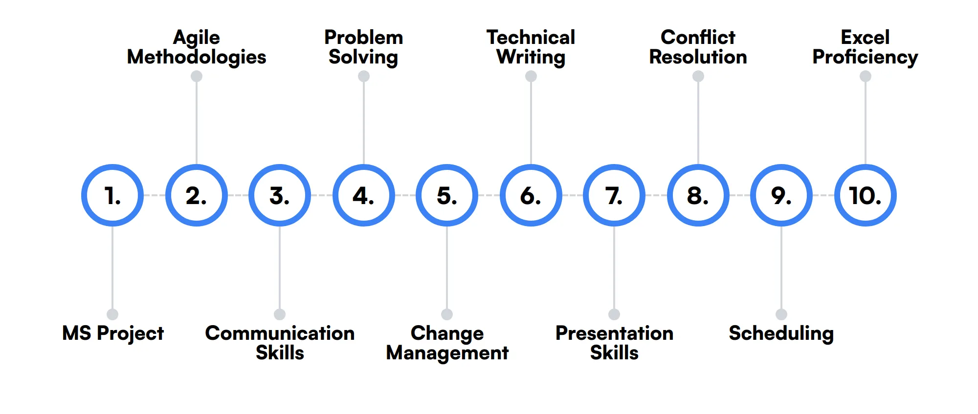 10 secondary PMO Analyst skills and traits