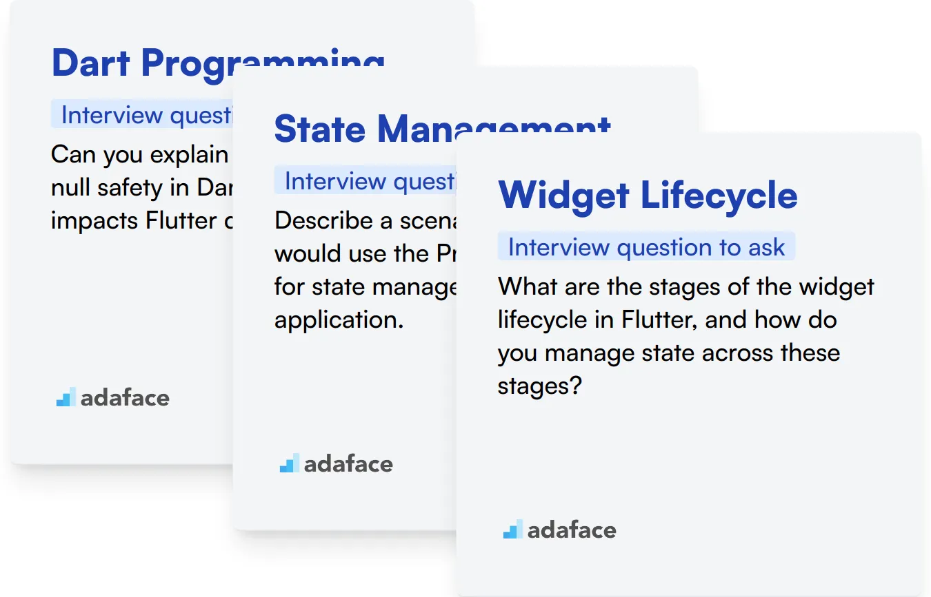77 Flutter interview questions - Adaface
