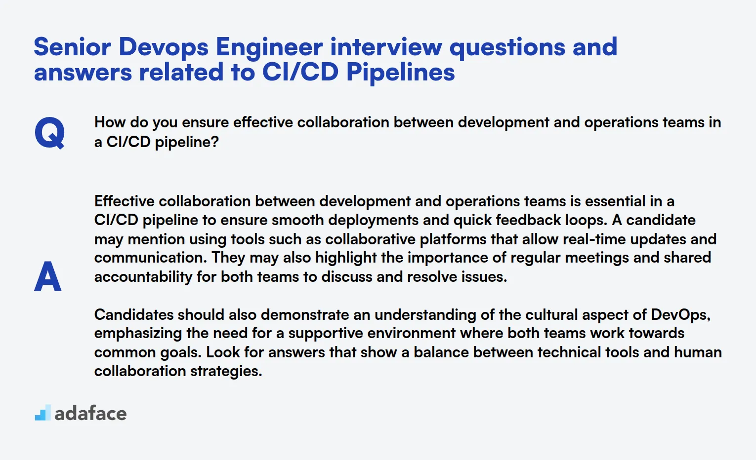 7 Senior Devops Engineer interview questions and answers related to CI/CD Pipelines