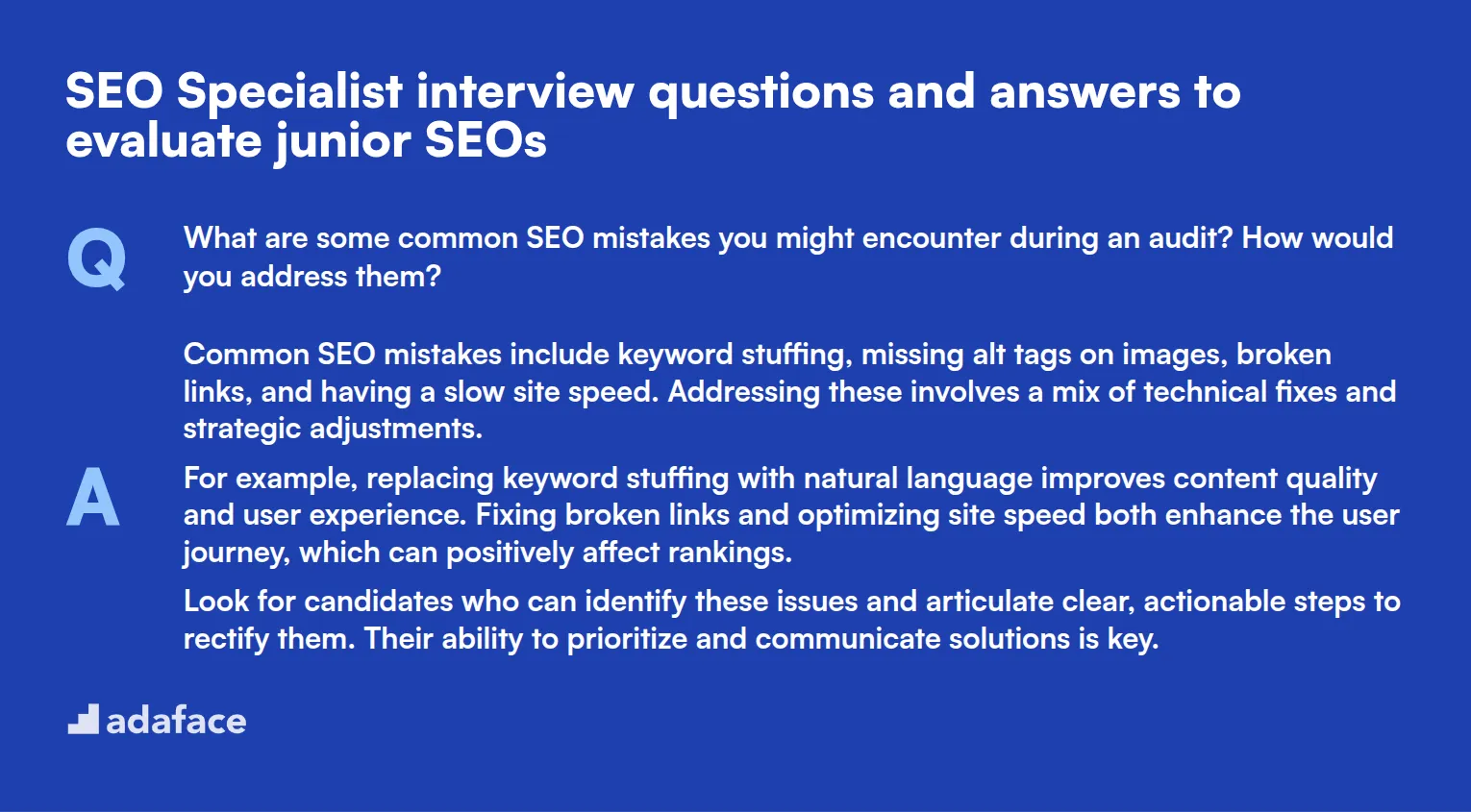 7 Preguntas y respuestas de la entrevista para especialistas en SEO para evaluar a los SEO junior