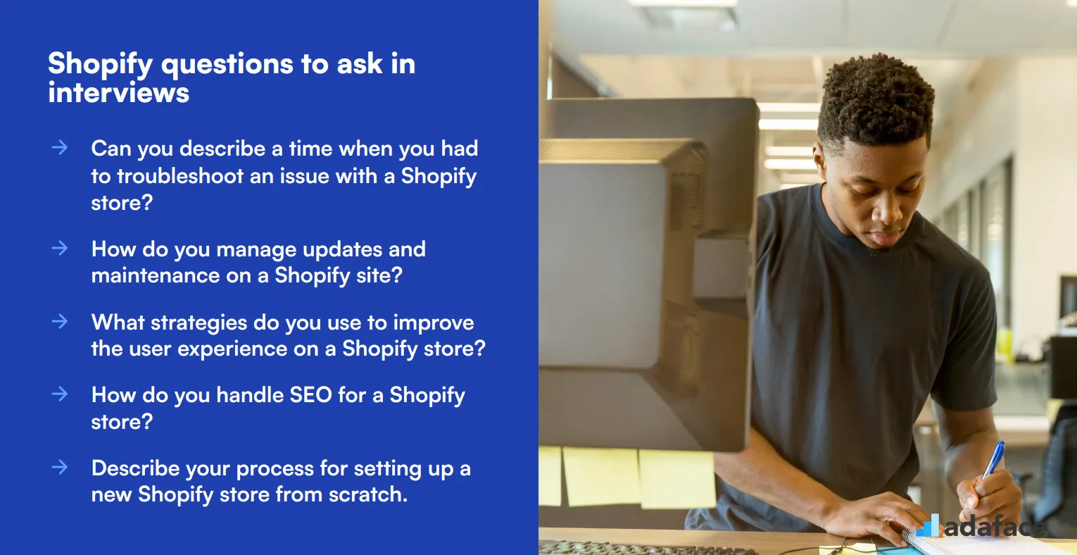 Top 8 Shopify questions to ask in interviews