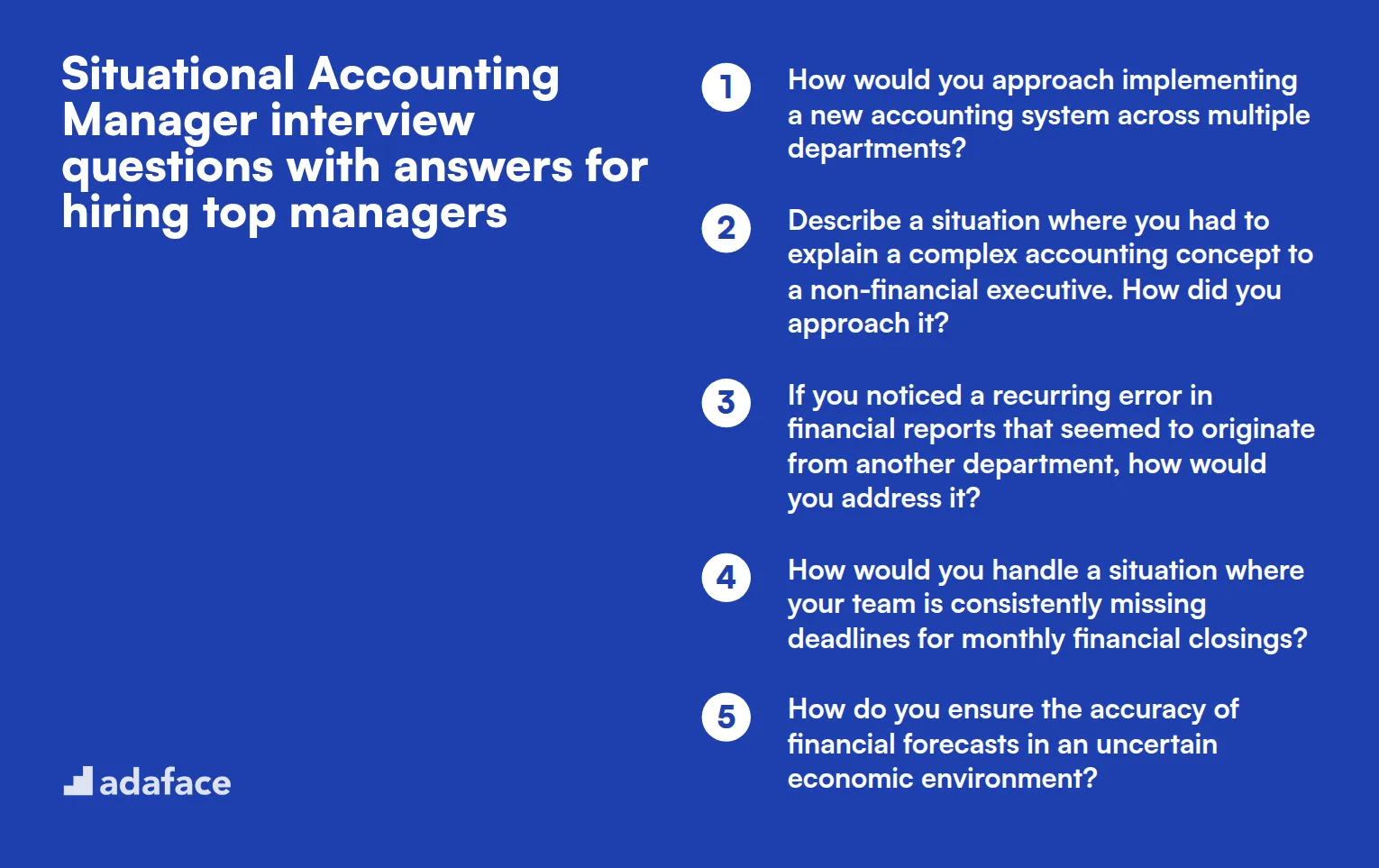 9 situational Accounting Manager interview questions with answers for hiring top managers