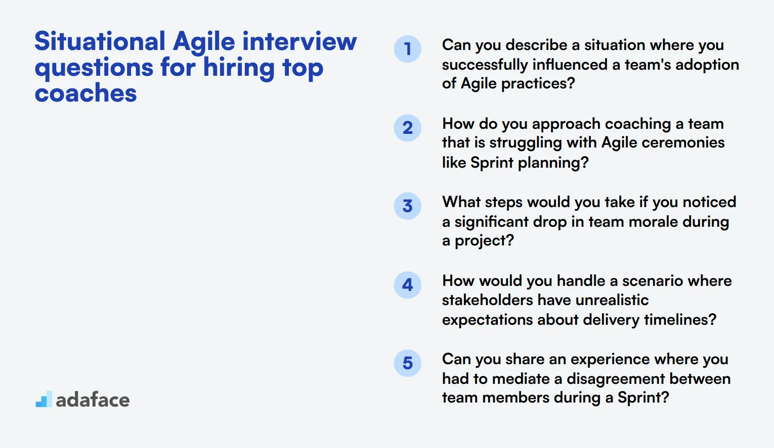 9 situational Agile interview questions for hiring top coaches