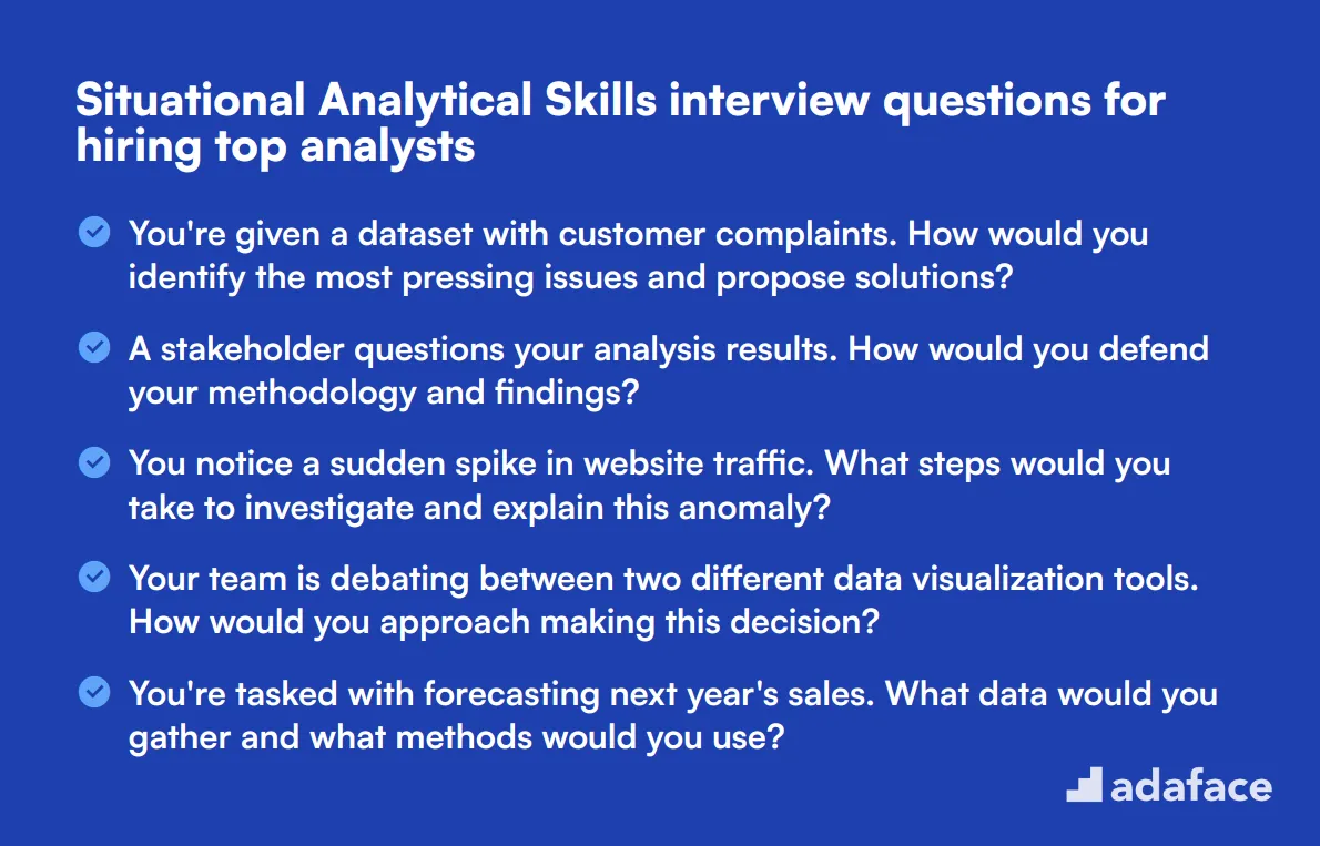 10 situational Analytical Skills interview questions for hiring top analysts