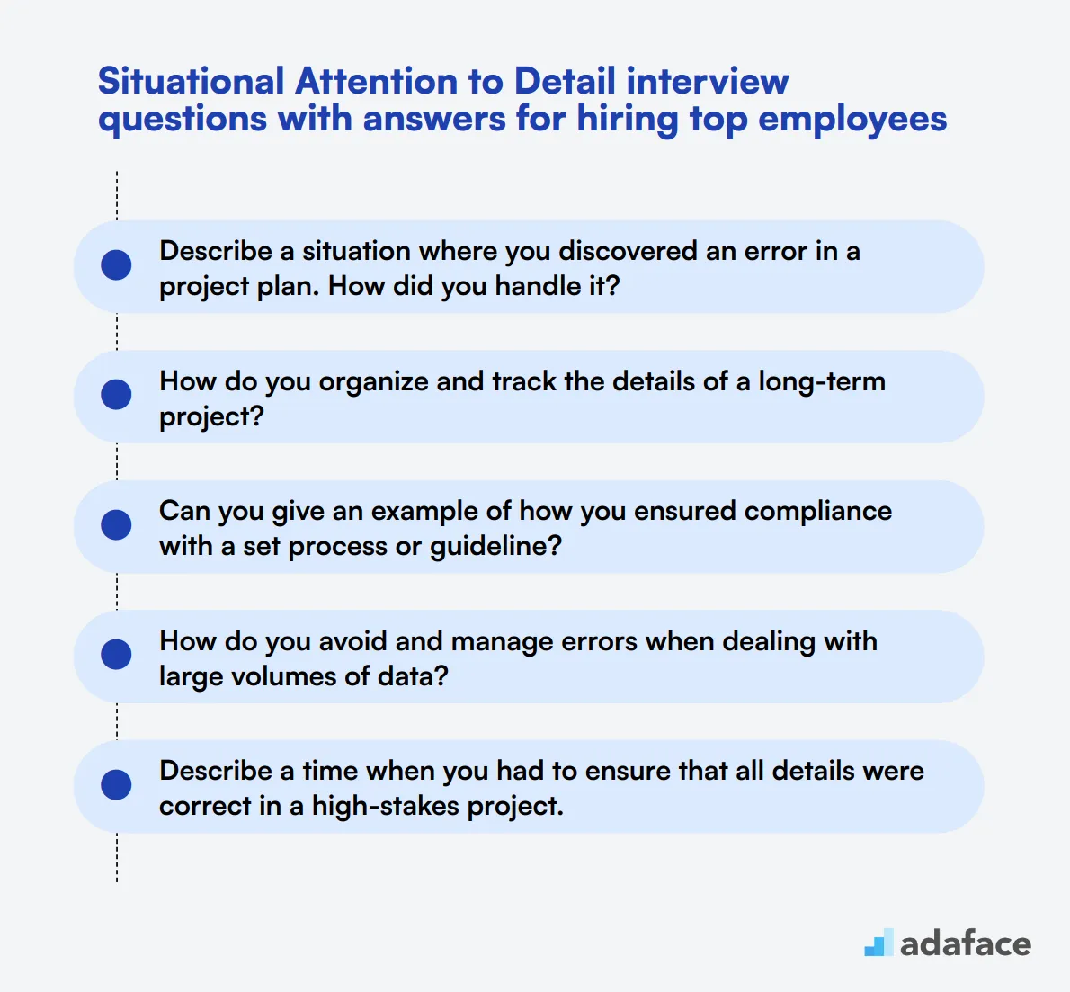 8 situational Attention to Detail interview questions with answers for hiring top employees