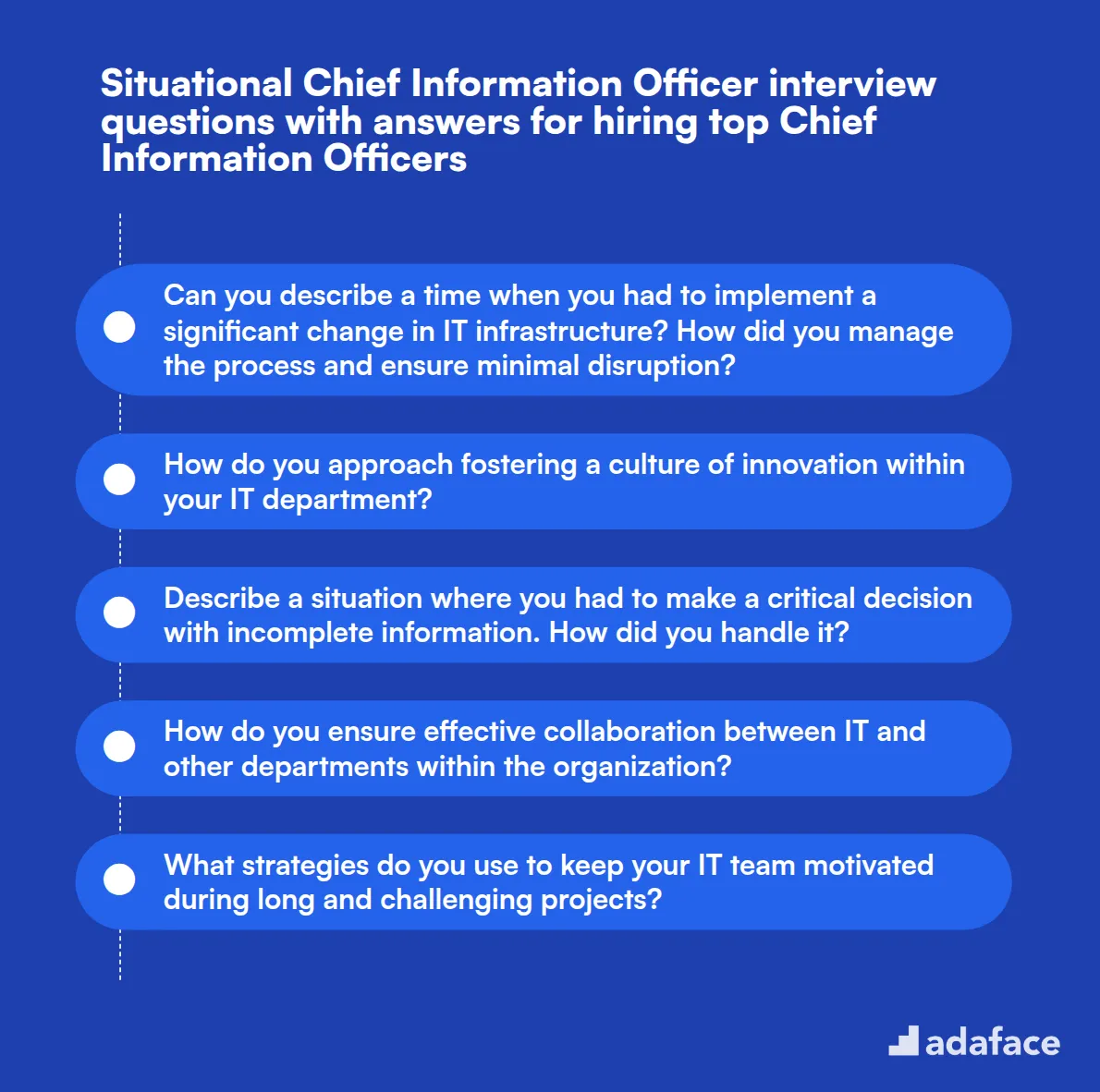 9 situational Chief Information Officer interview questions with answers for hiring top Chief Information Officers