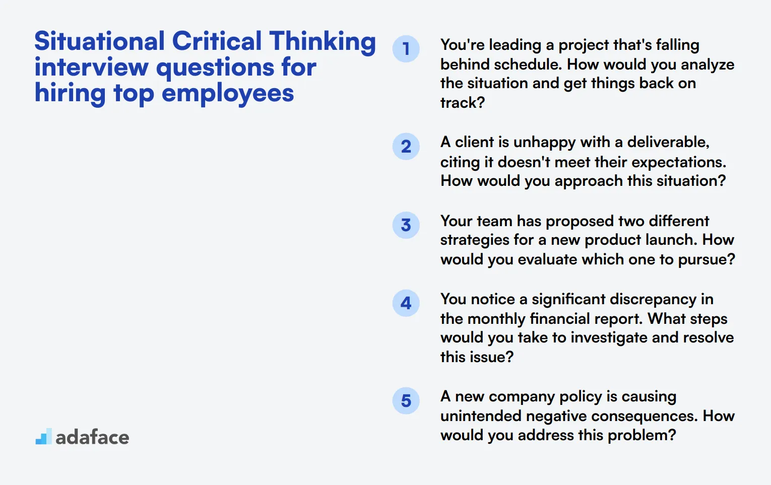 10 situational Critical Thinking interview questions for hiring top employees