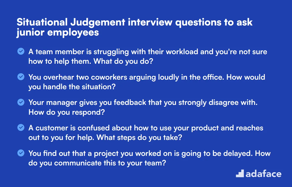 10 Situational Judgement interview questions to ask junior employees