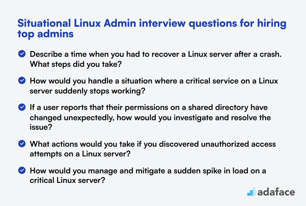 9 situational Linux Admin interview questions for hiring top admins