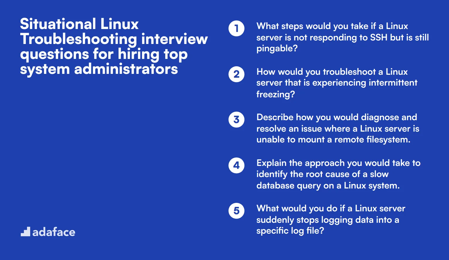 14 situational Linux Troubleshooting interview questions for hiring top system administrators