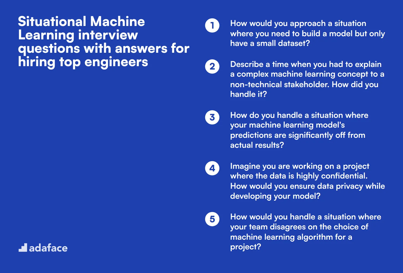 9 situational Machine Learning interview questions with answers for hiring top engineers