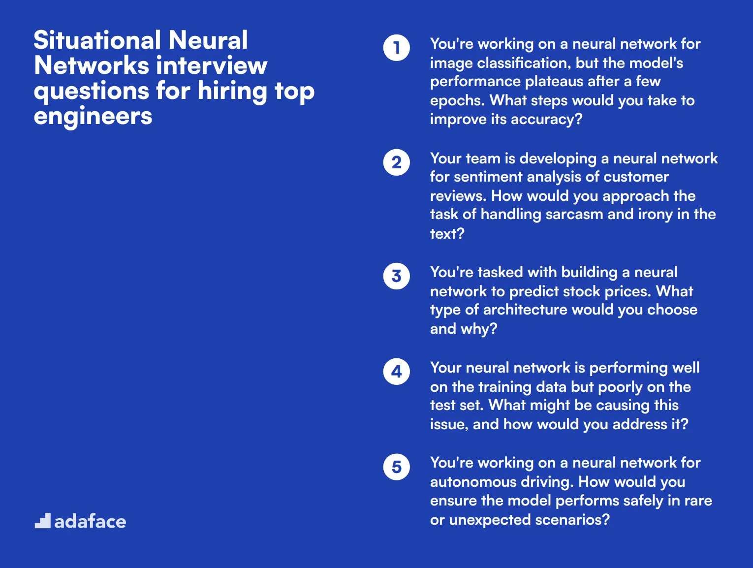 10 situational Neural Networks interview questions for hiring top engineers