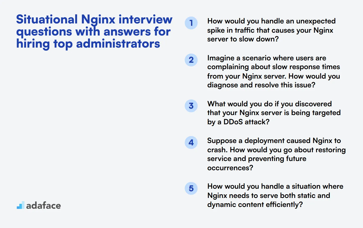 8 situational Nginx interview questions with answers for hiring top administrators