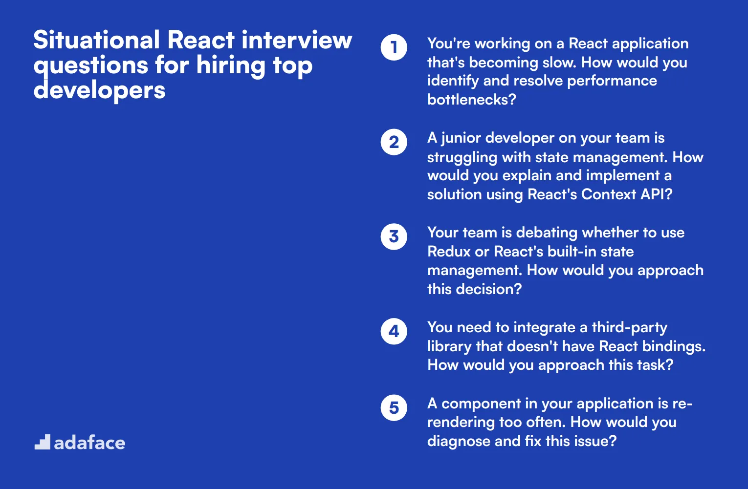 14 situational React interview questions for hiring top developers