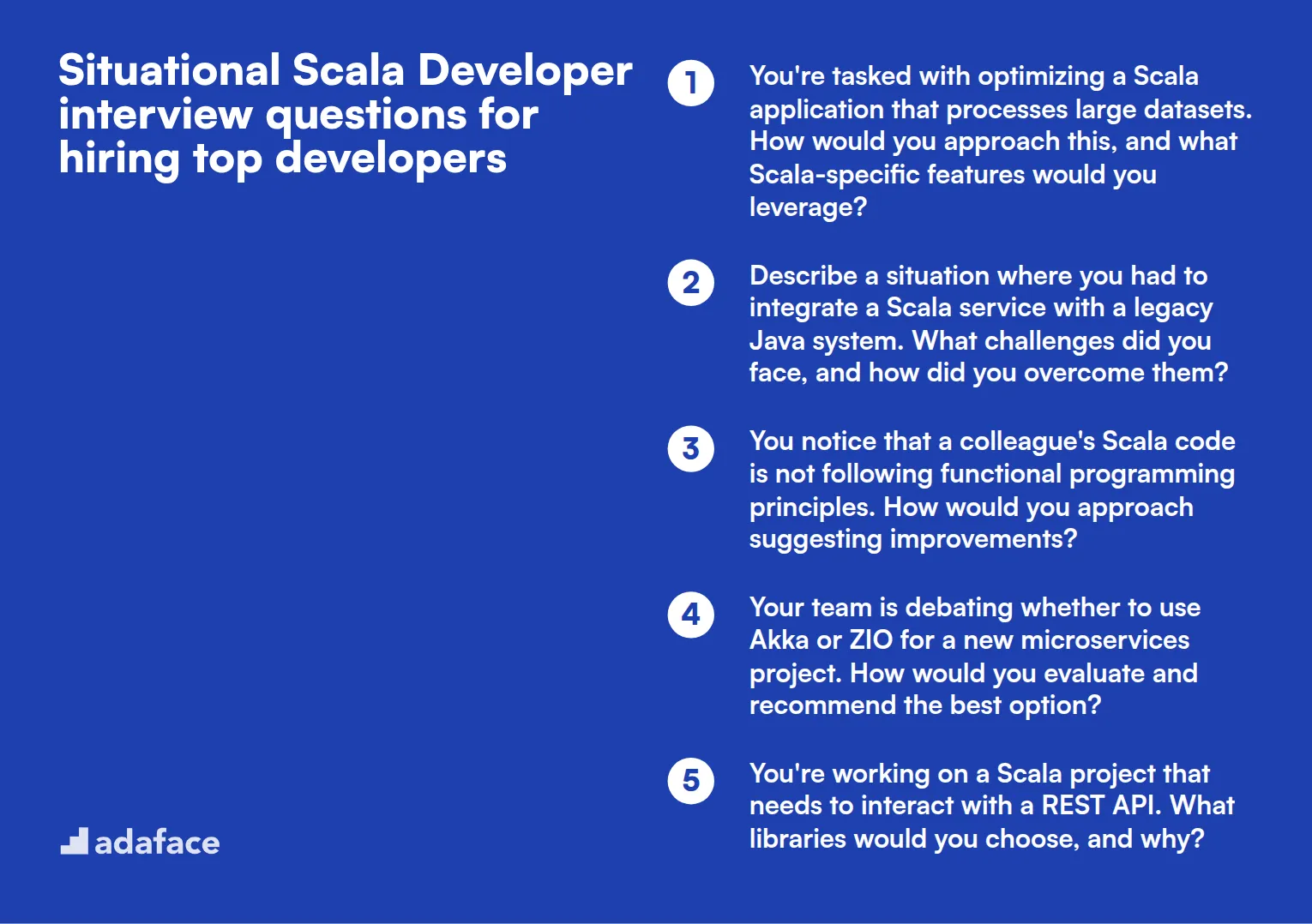 14 situational Scala Developer interview questions for hiring top developers