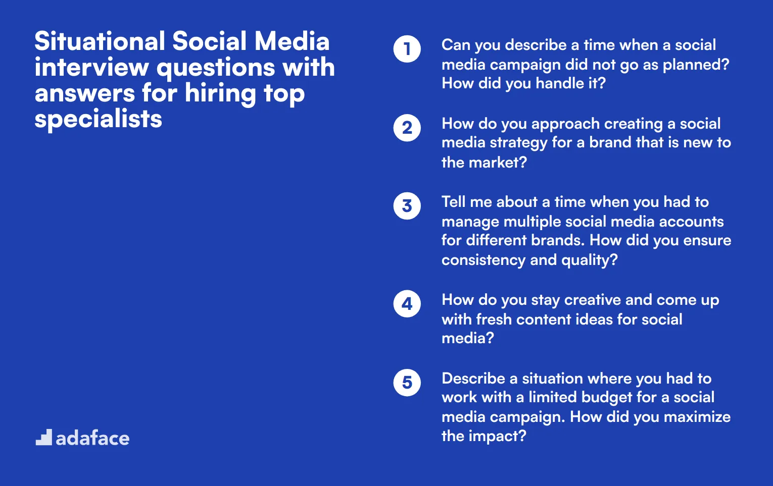 9 situational Social Media interview questions with answers for hiring top specialists